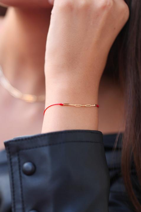My Way thread Bracelet in Yellow Gold - Redline - 0++