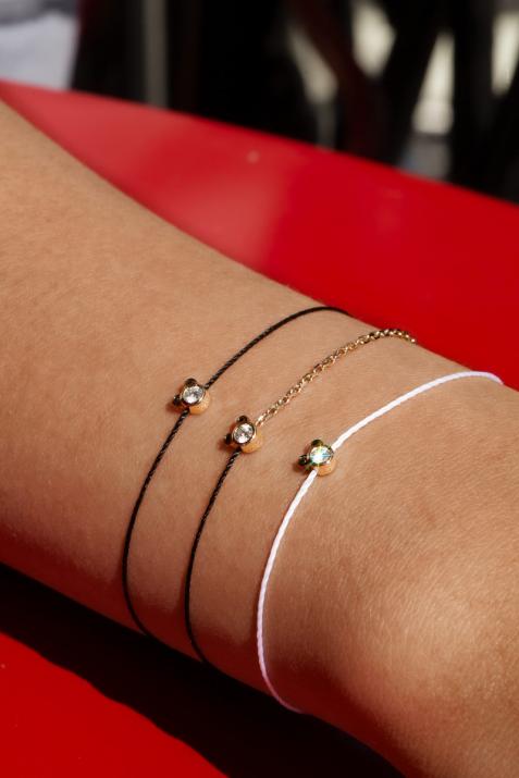 Mini Pure Panda Bracelet Thread Yellow Gold - Redline - 0++