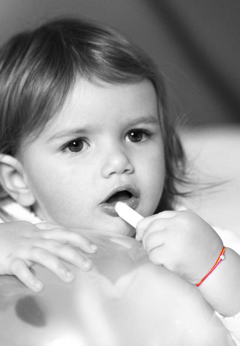 Multistring Bracelet For Children with 1 Pearl in Rose Gold - Redline - 0++