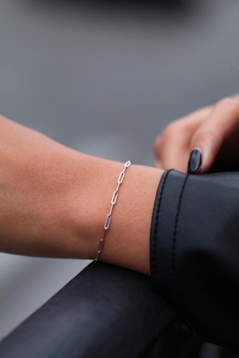 My Way chain Bracelet in White Gold - Redline - 0++