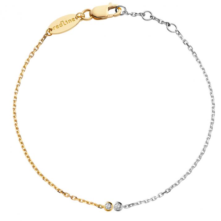 Limited Edition & Numbered chain bracelet – Twenty Gold Two-Tone - Redline - 0++