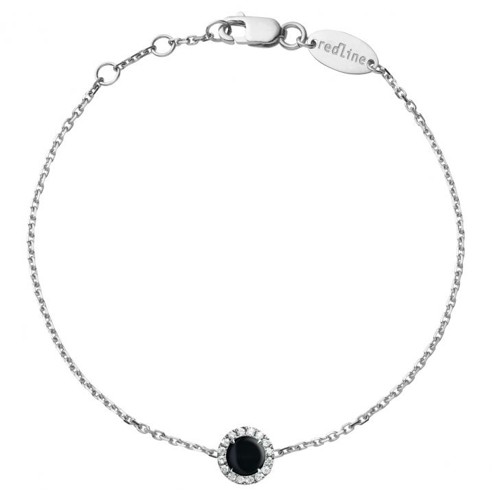 Reine Onyx Chain bracelet White Gold - Redline - 0++