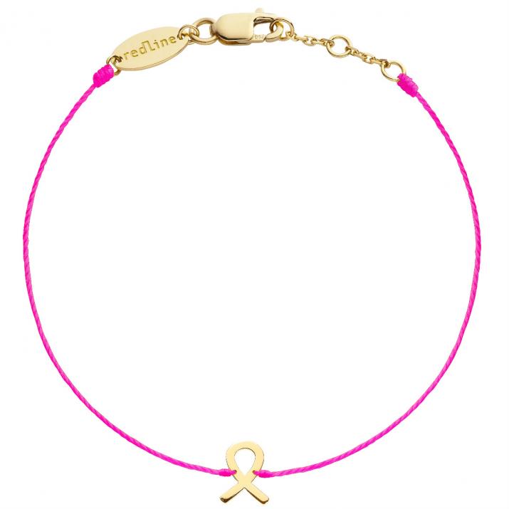 Pink Lovelink Bracelet Thread Yellow Gold - Redline