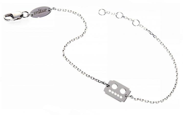 Chain Bracelet Robot White Gold RedLine Jewelry - Redline - 0++