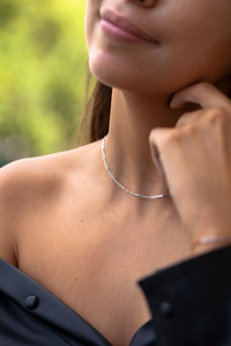 My Way chain necklace in White Gold - Redline - 0++