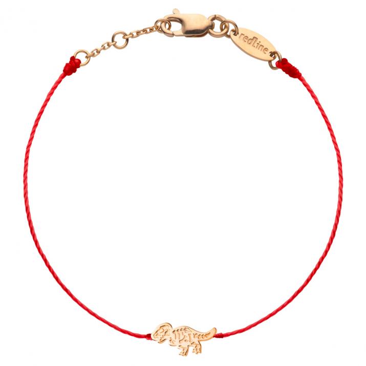 Rose gold dinosaur thread bracelet for children - Redline - 0++