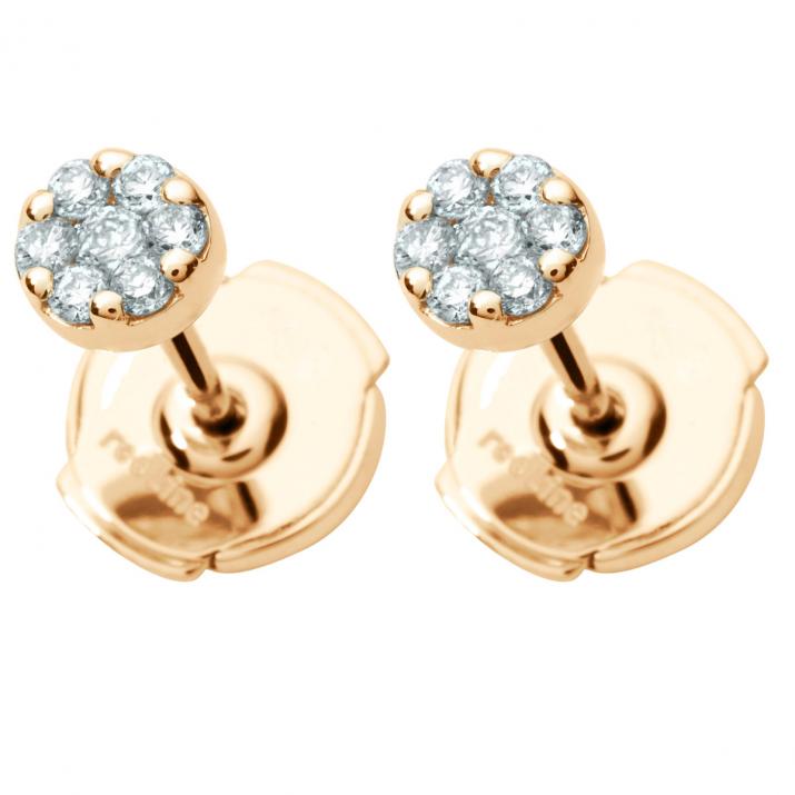 So illusion Earrings in Rose Gold - Redline