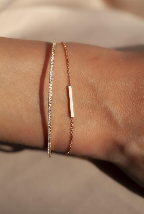 Chain Bracelet For Women in Rose Gold - Redline - 0++