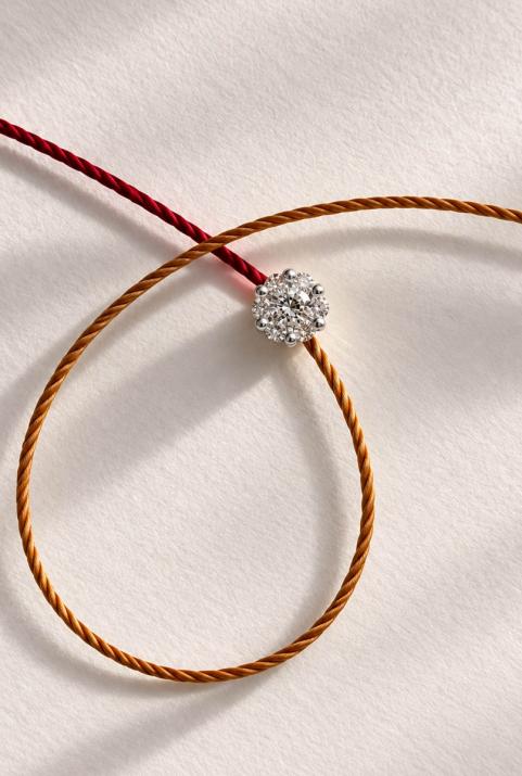 Illusion bicolor Bracelet Thread White Gold - Redline - 0++