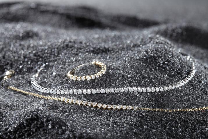 String Bracelet Marilyn Saphirs Roses Yellow Gold RedLine Jewelry - Redline - 0++