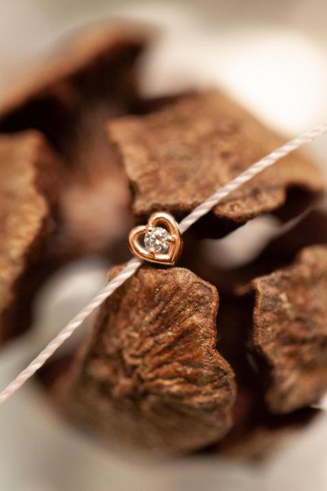 Meghan thread diamond bracelet in rose gold - Redline - 0++