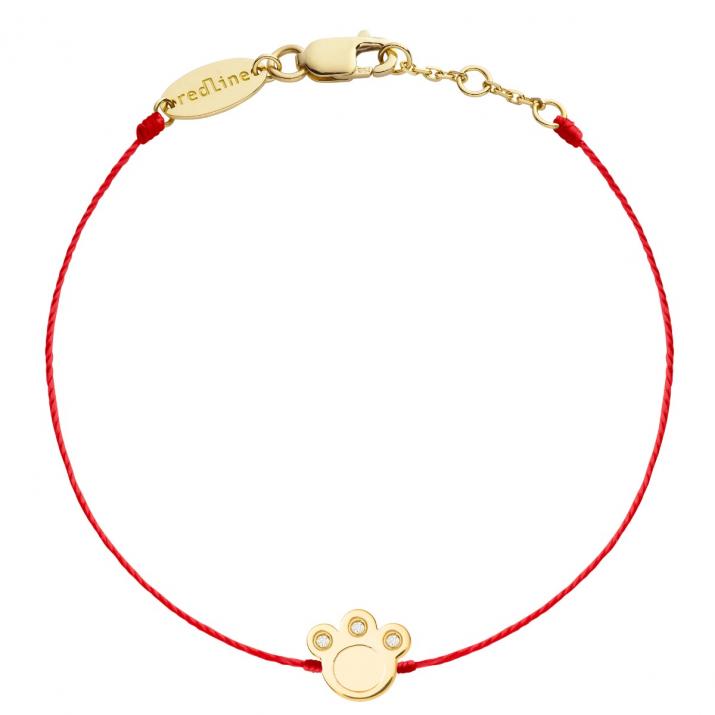 Cat paw bracelet in yellow gold  - Redline - 0++
