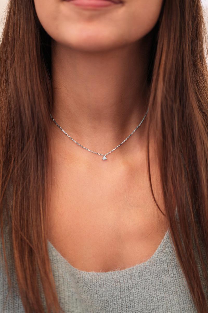 Small diamond choker necklace shop