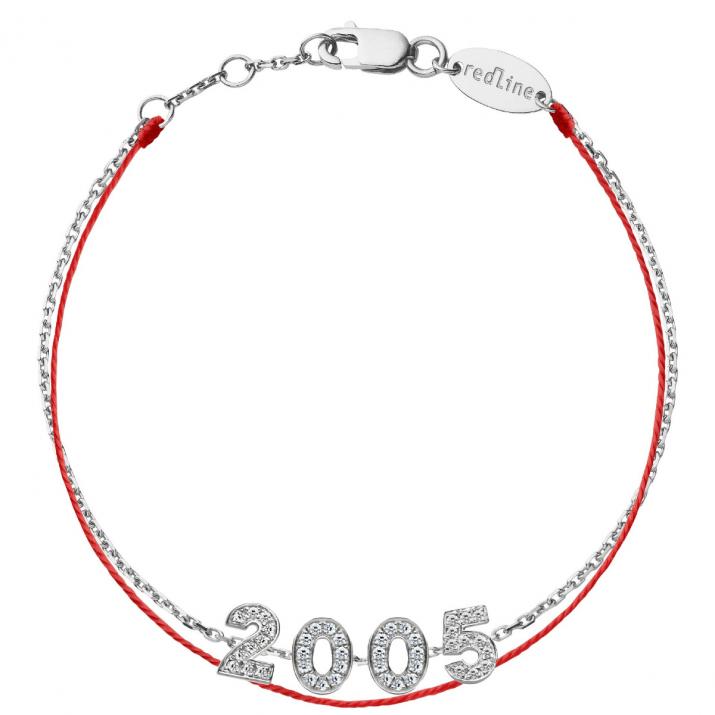 My Number pavé diamonds duo Sting Bracelet White Gold - Redline - 0++