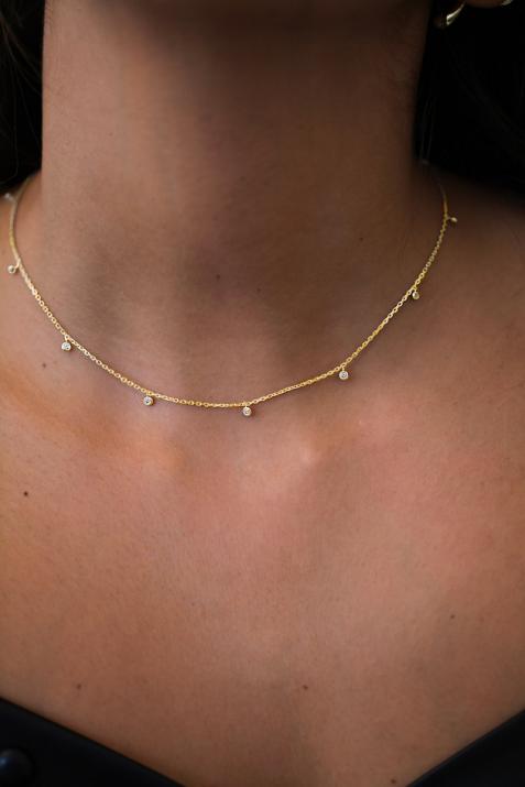 Women necklace Skylight Yellow gold - Redline - 0++