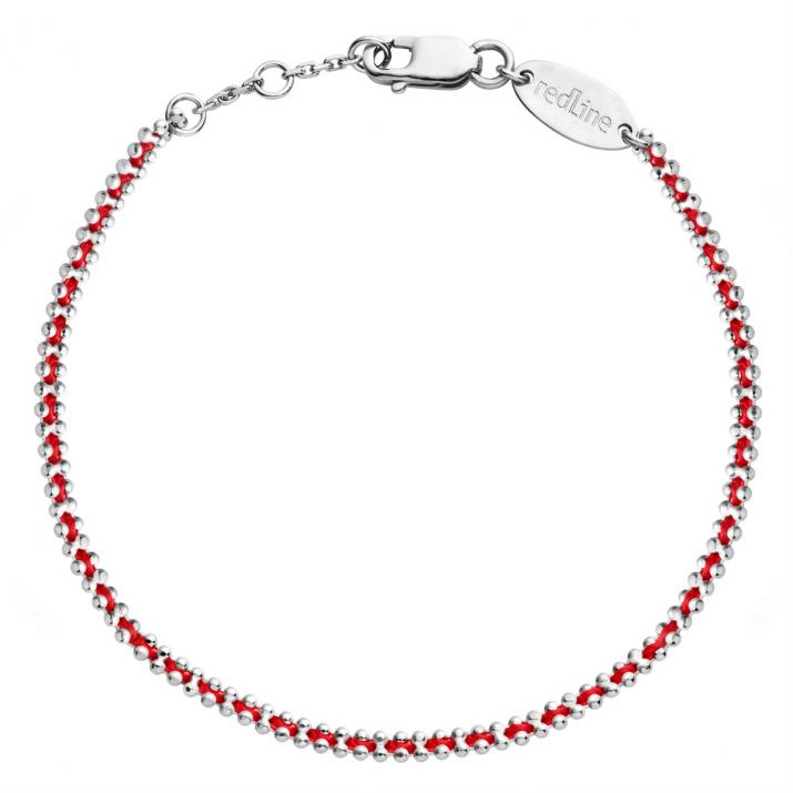 String Bracelet For Men in White Gold - Redline - 0++