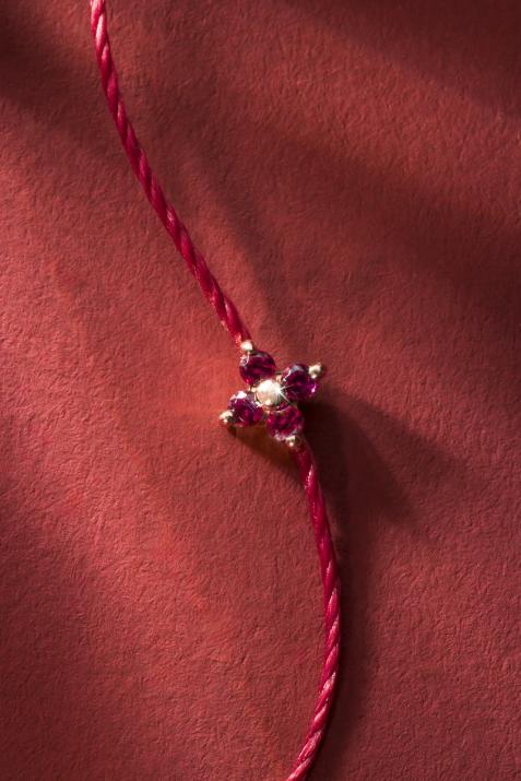 Shiny Rubis  Bracelet Thread Rose Gold - Redline - 0++