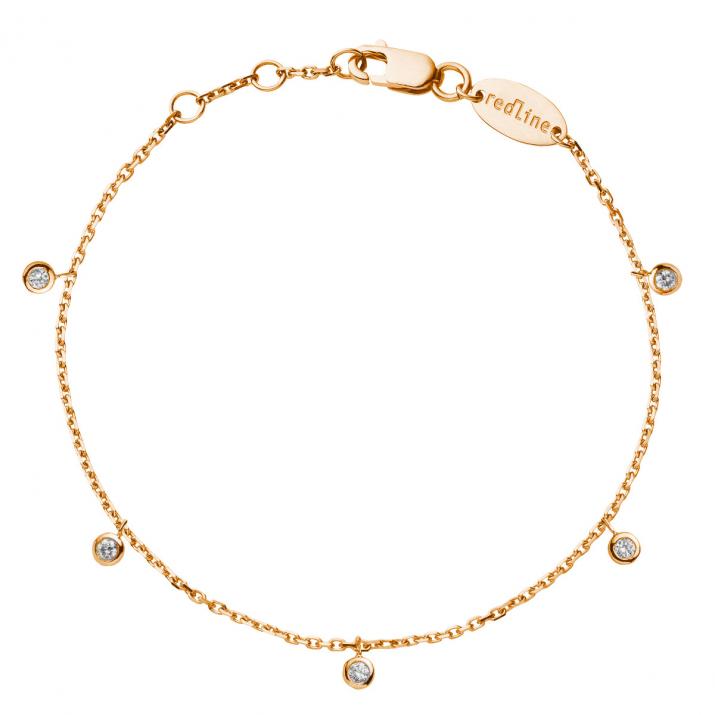 Skylight Chain Bracelet Rose Gold - Redline - 0++