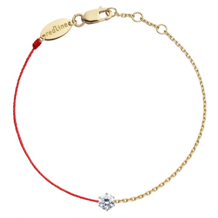Half-thread half-chain So Absolu bracelet in yellow gold - Redline - 0++