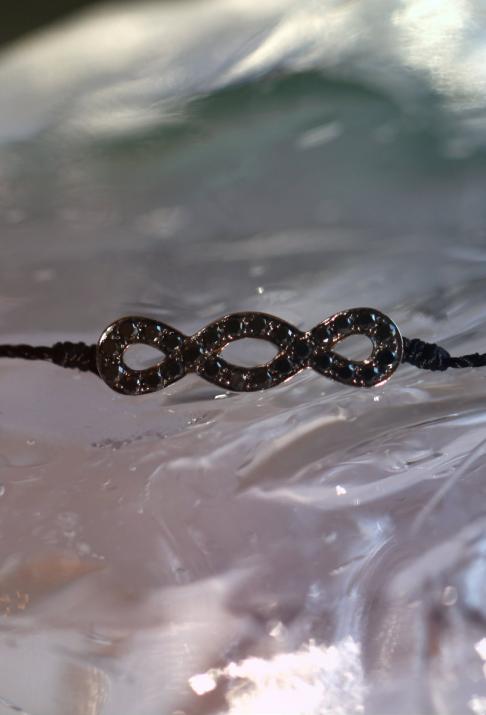 String Bracelet Trinity White Gold RedLine Jewelry - Redline