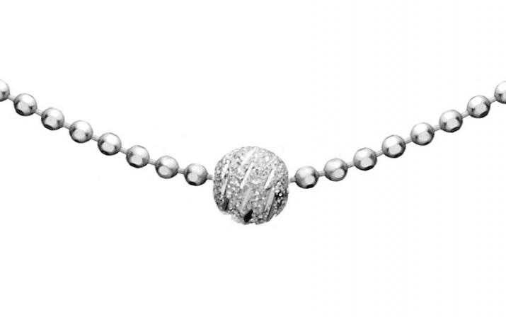 Chain Necklace Sweety One White Gold RedLine Jewelry - Redline - 0++