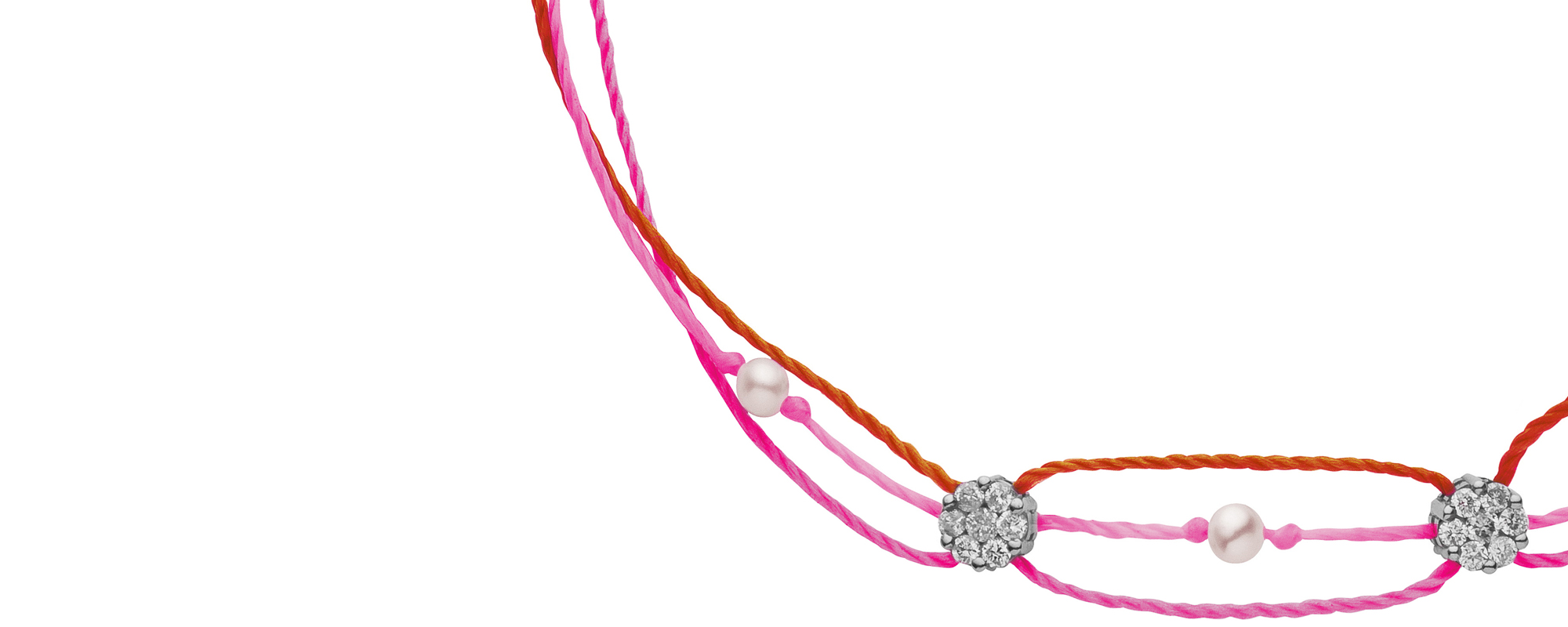 redline ILLUSION ブレスレット ネオンピンク ダイヤ Bracelet, Necklace, Earrings Precious stones and diamonds Illusion
