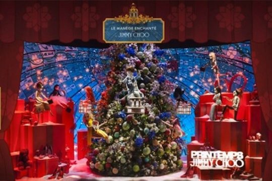 Redline et les fabuleuses vitrines du Printemps Haussmann