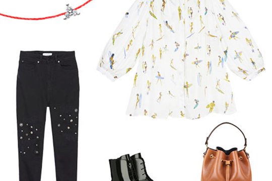 Redline sort sa tenue de printemps!