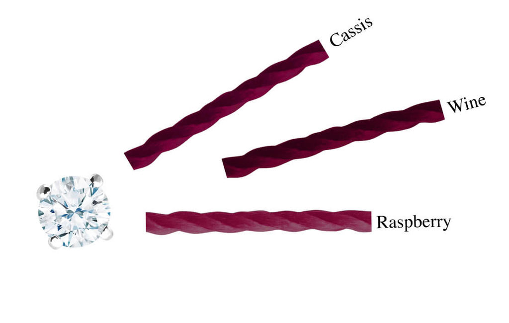 Redline wine string diamond bracelet