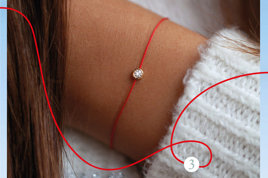 Bracelet Diamant Pure fil Rouge