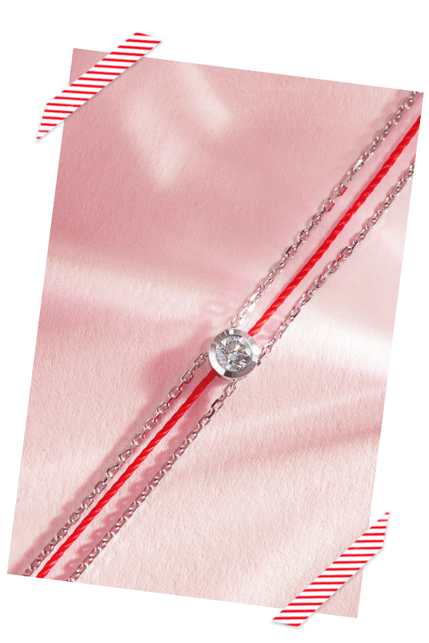 Half-wire half-chain bracelet