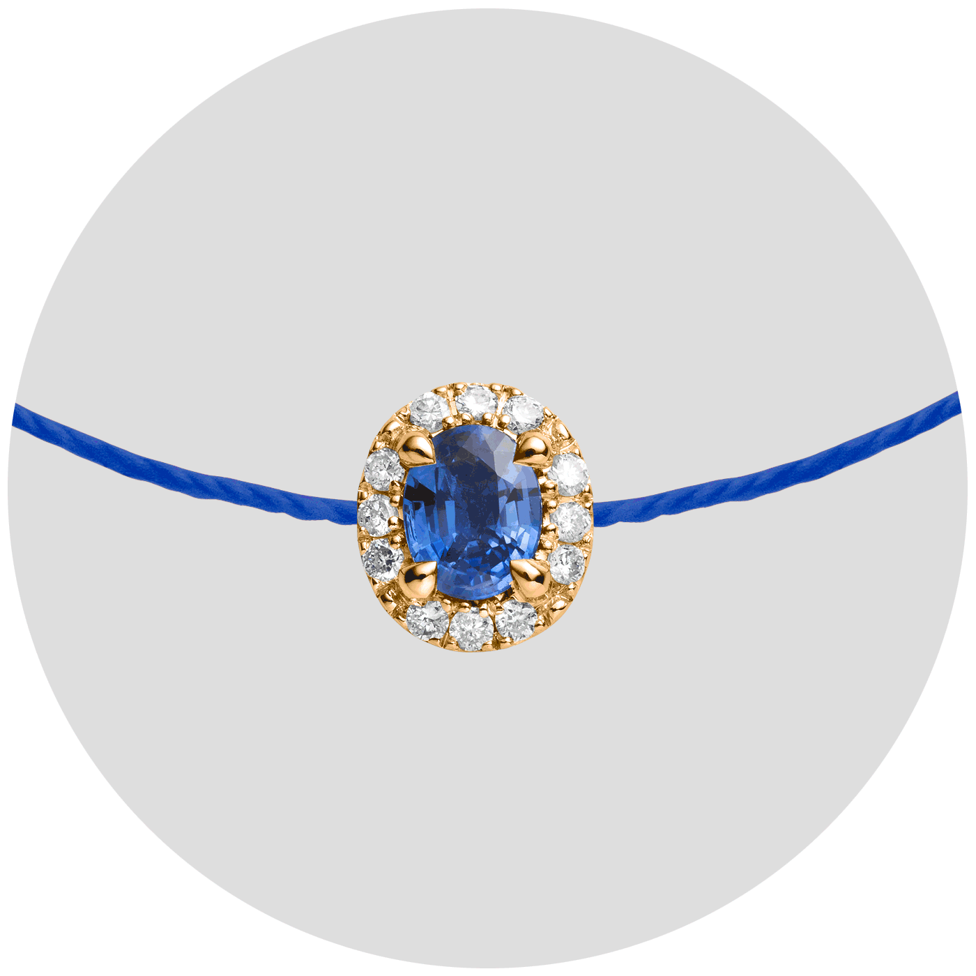 When sapphire mingles with diamonds