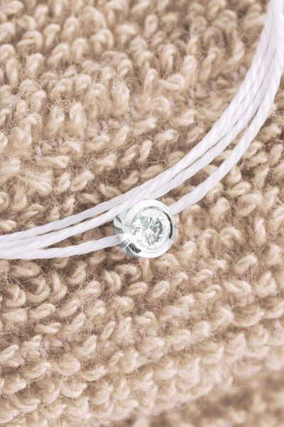 The Diamond on White Thread