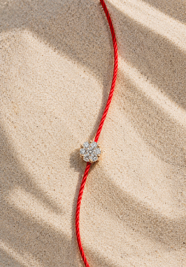 Red thread Diamond Illusion Bracelet
